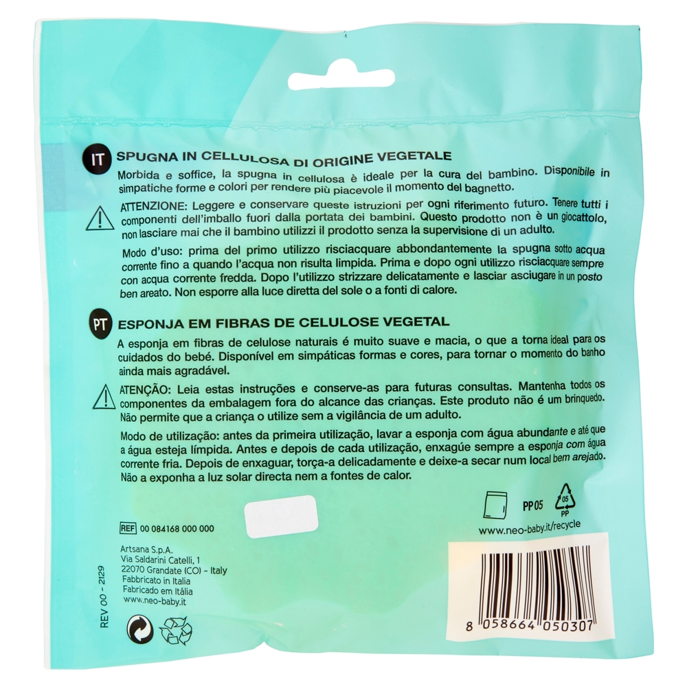 neo Baby Spugna animaletto ultramorbida 0m+