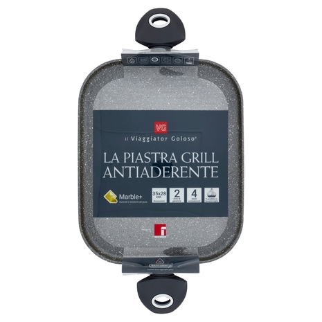 La Piastra Grill Antiaderente 35x28 cm Il Viaggiator Goloso