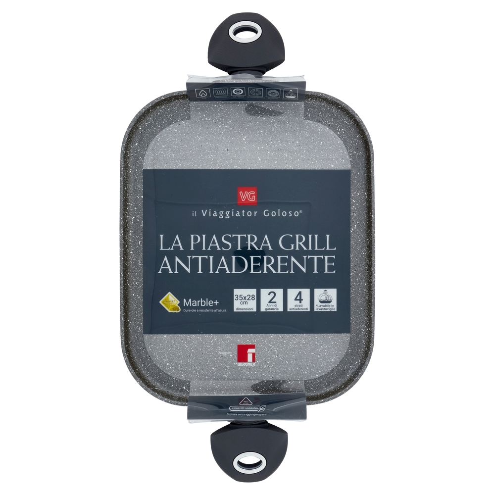 La Piastra Grill Antiaderente 35x28 cm Il Viaggiator Goloso