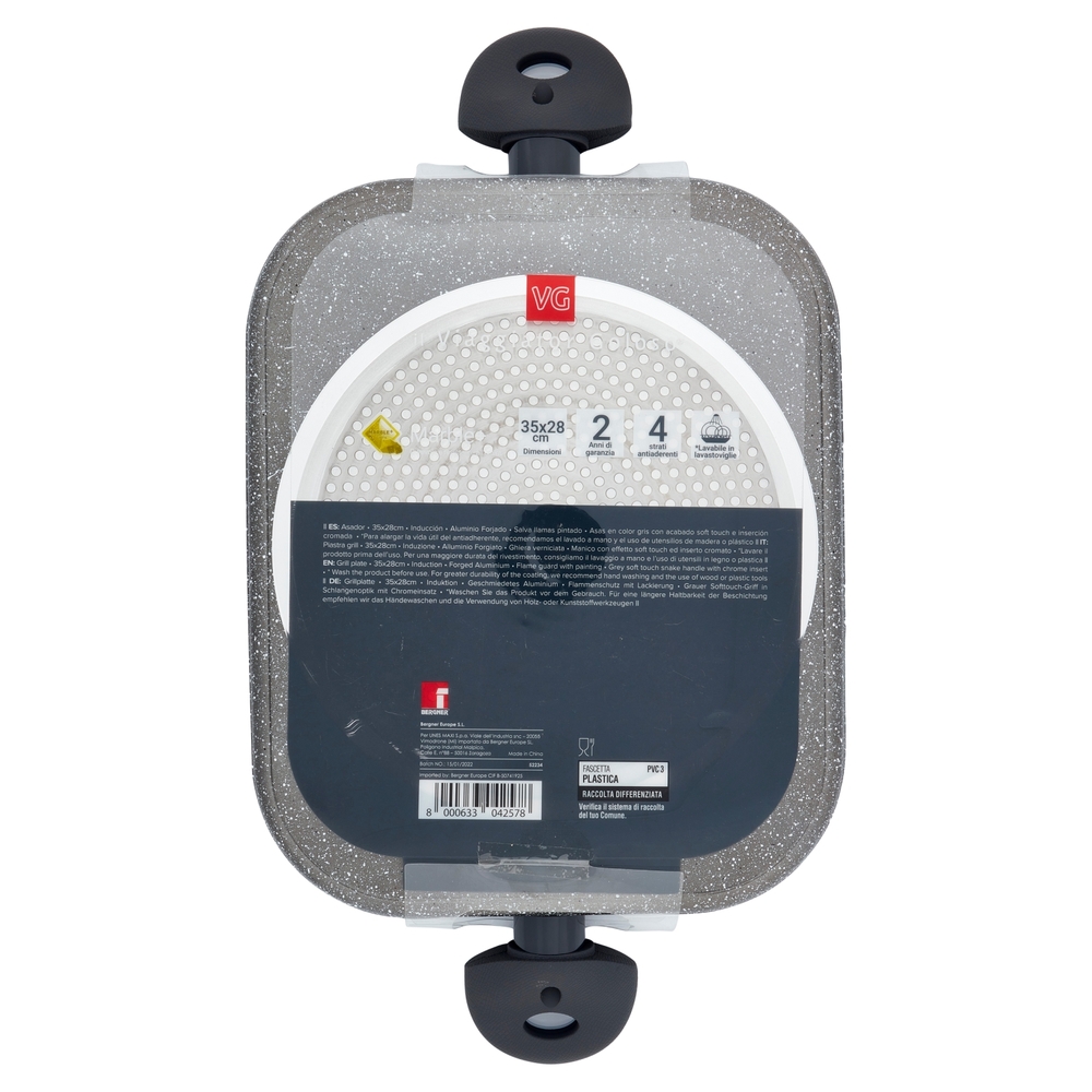 La Piastra Grill Antiaderente 35x28 cm Il Viaggiator Goloso