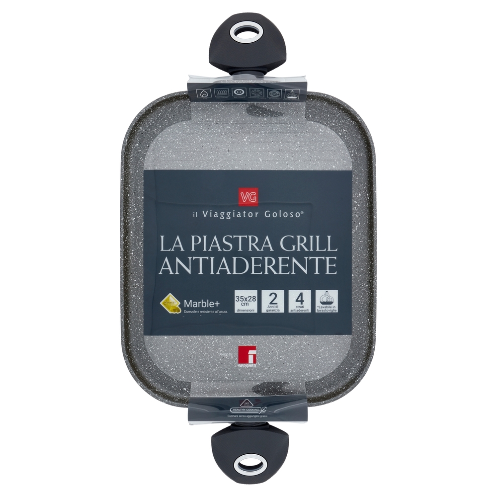 La Piastra Grill Antiaderente 35x28 cm Il Viaggiator Goloso