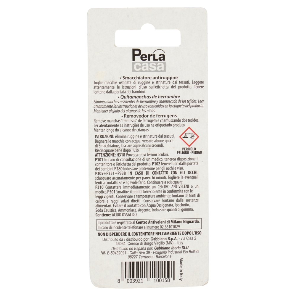 PerLa casa Proteggi & Pulisci Smacchiatore antiruggine 25 ml