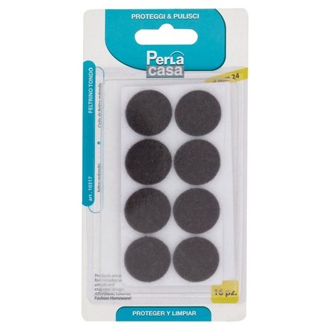 PerLa casa Proteggi & Pulisci Feltrino Tondo ø mm 24 16 pz