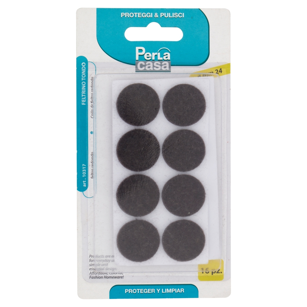 PerLa casa Proteggi & Pulisci Feltrino Tondo ø mm 24 16 pz