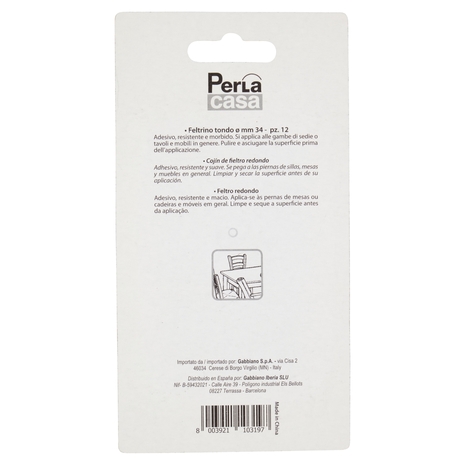 PerLa casa Proteggi & Pulisci Feltrino Tondo ø mm 34 12 pz