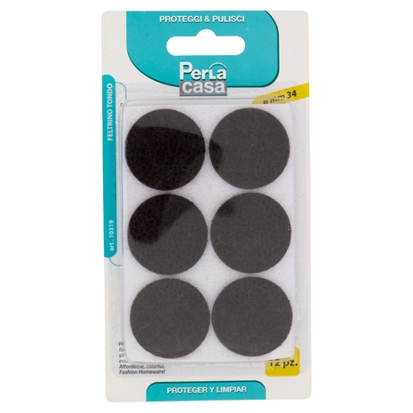 PerLa casa Proteggi & Pulisci Feltrino Tondo ø mm 34 12 pz