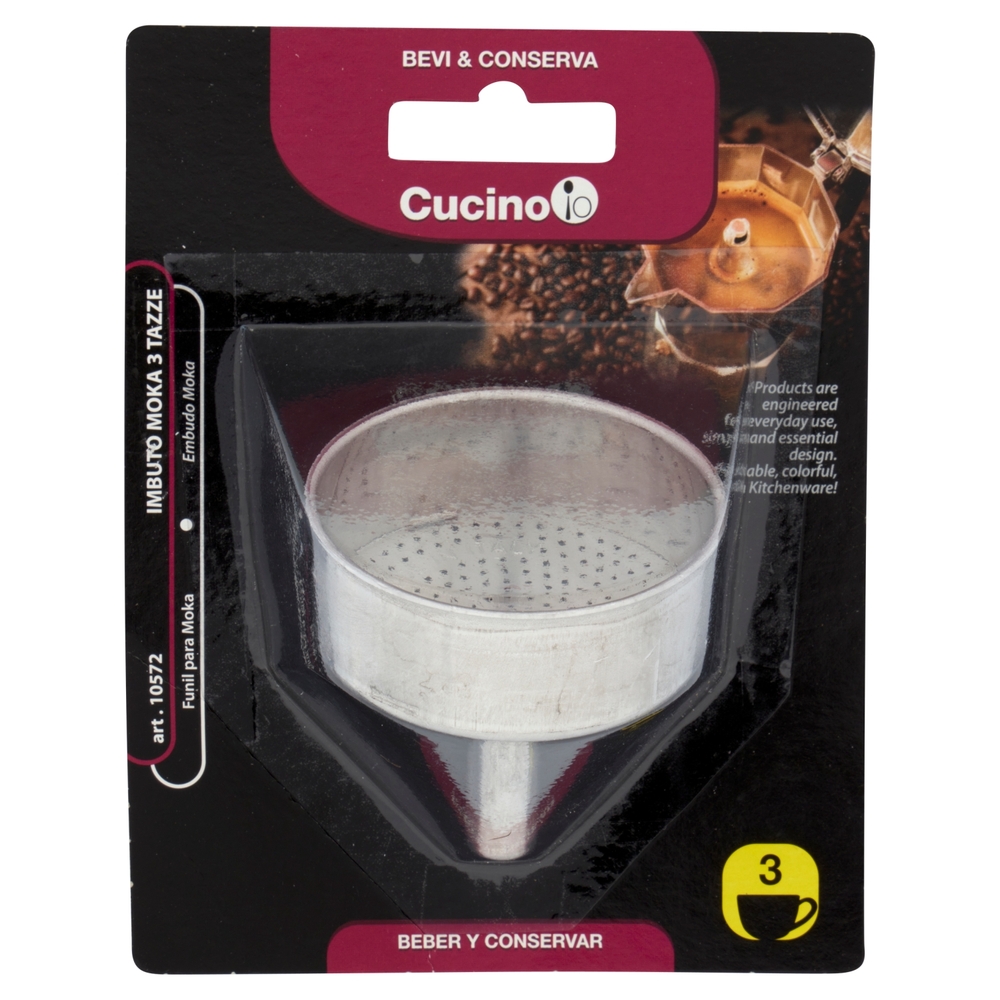 Cucino io Bevi & Conserva Imbuto Moka 3 Tazze