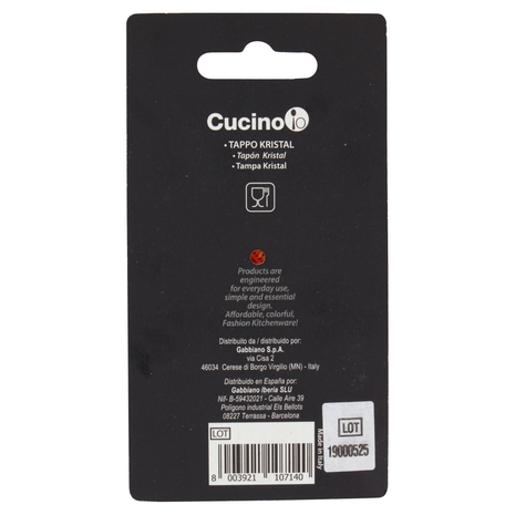 Cucino io Bevi & Conserva Tappo Kristal 2 pz