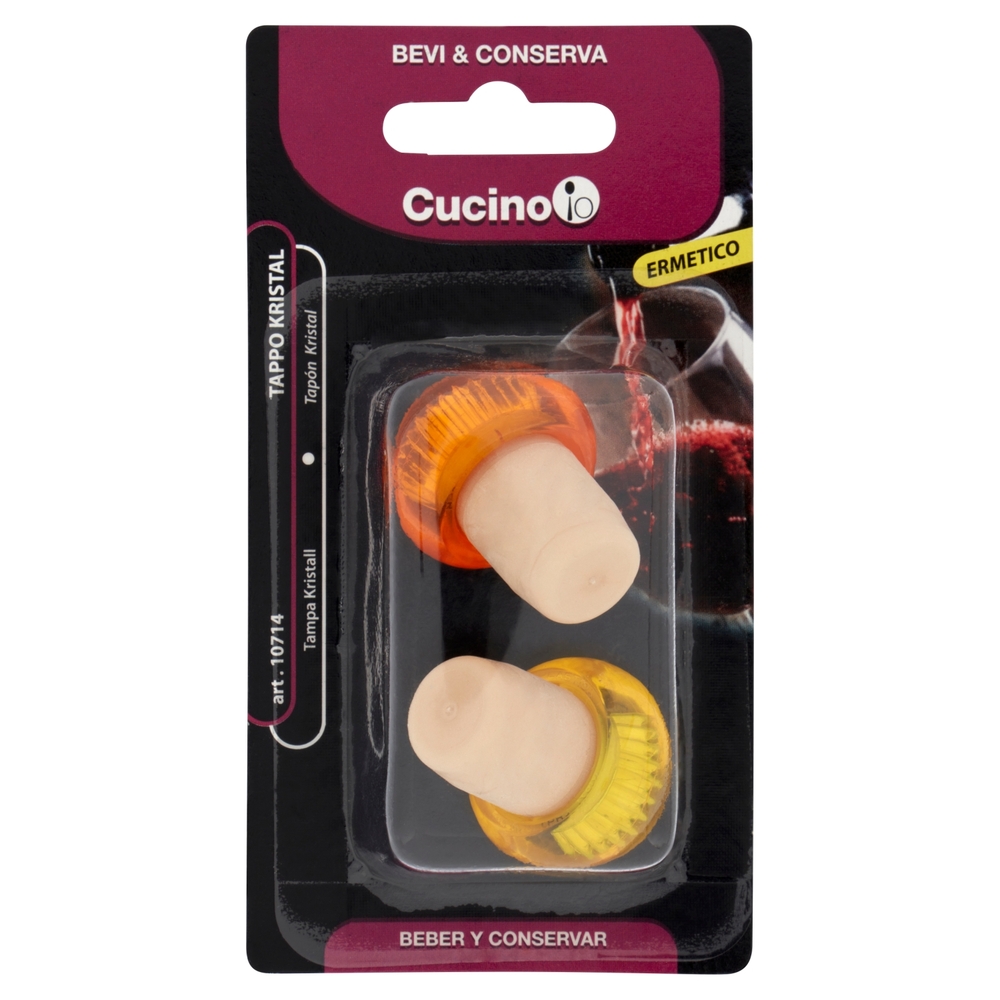 Cucino io Bevi & Conserva Tappo Kristal 2 pz