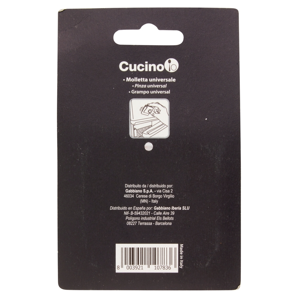 Cucino io Bevi & Conserva Molletta universale 2 pz