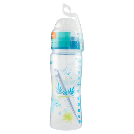 neo Baby Biberon Plastica Collo Largo 330 ml 4m+ Dino Blu