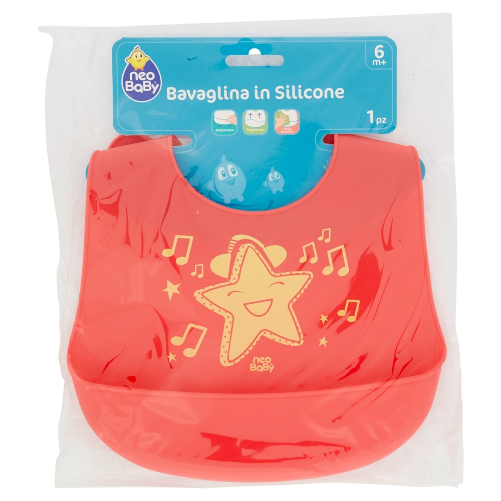 neo Baby Bavaglina in Silicone 6m+ 1 pz