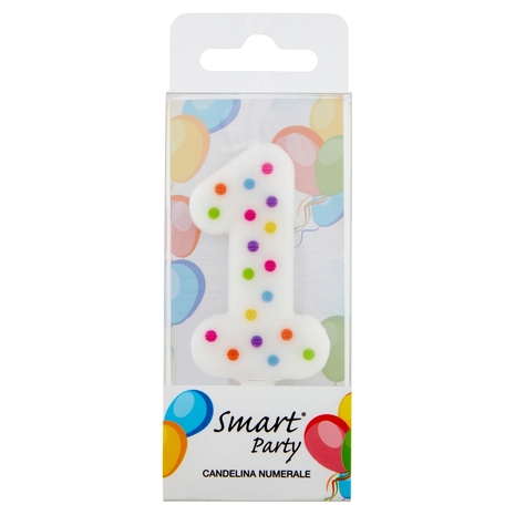 Smart Party Candelina Numerale 1 1 pz