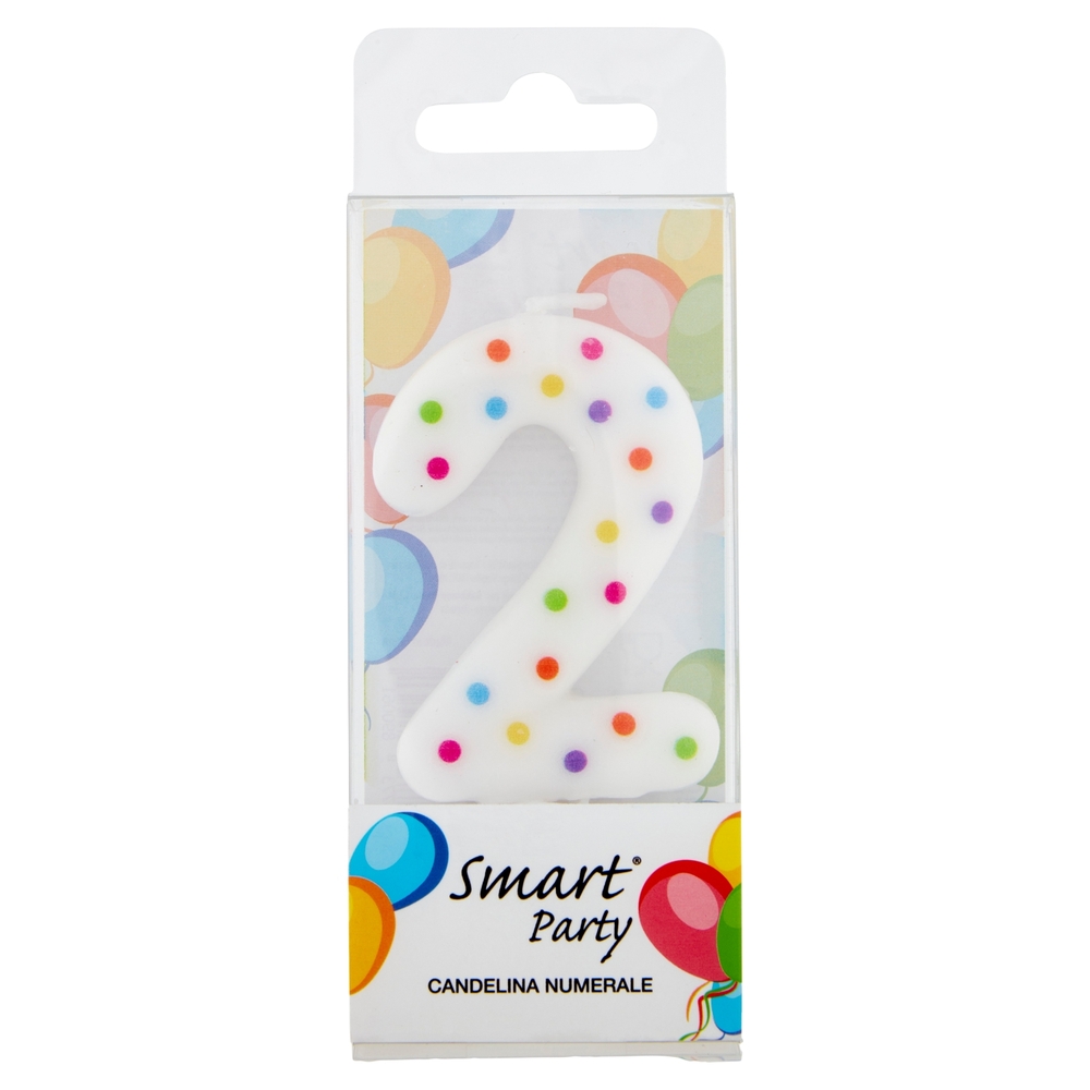 Smart Party Candelina Numerale 2 1 pz