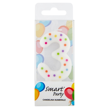 Smart Party Candelina Numerale 3 1 pz