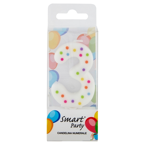 Smart Party Candelina Numerale 3 1 pz
