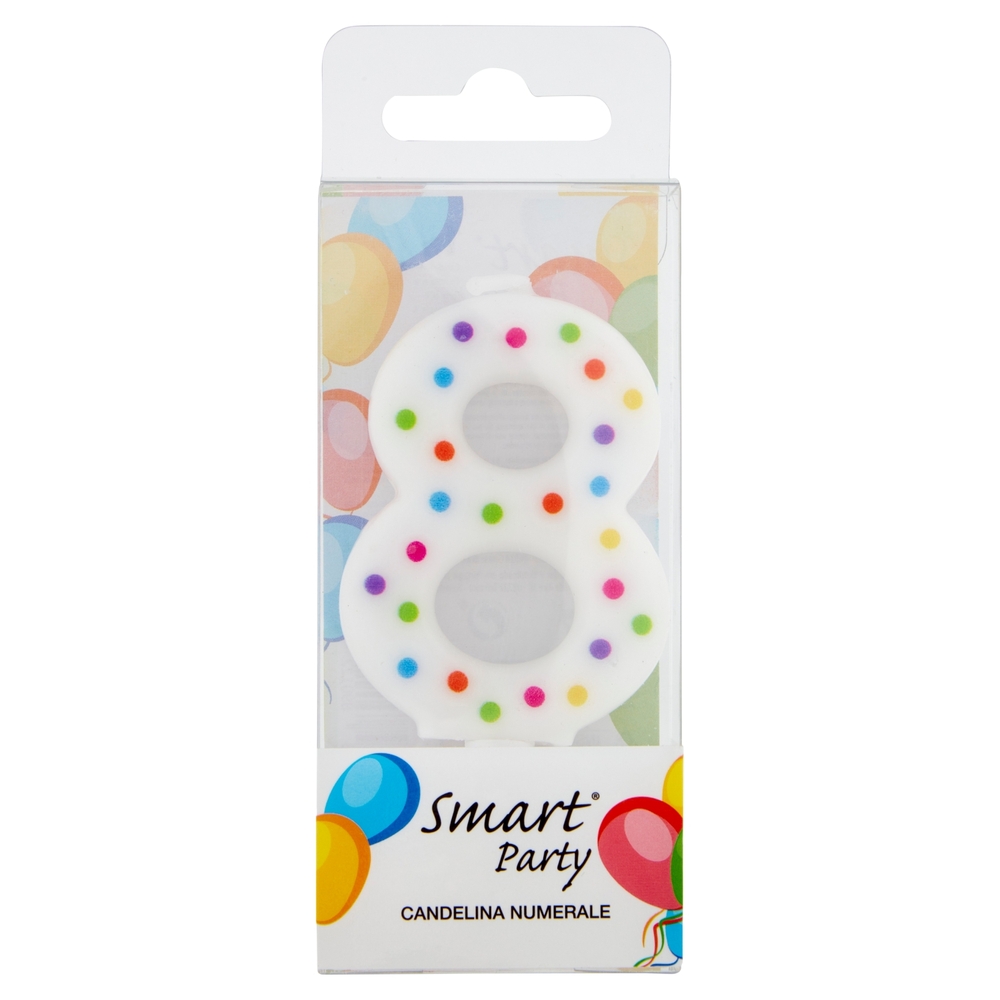 Smart Party Candelina Numerale 8 1 pz
