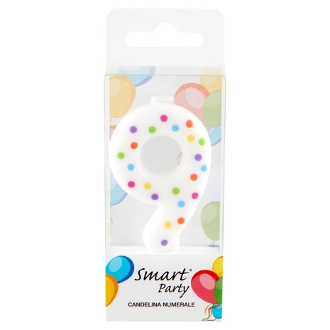 Smart Party Candelina Numerale 9 1 pz