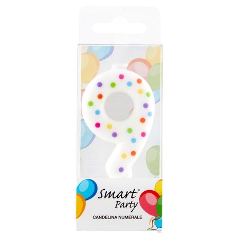 Smart Party Candelina Numerale 9 1 pz