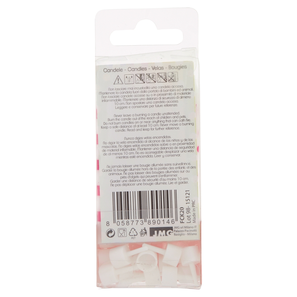 Smart Party Candele Riga/Pois Bambina 12 pz