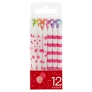 Smart Party Candele Riga/Pois Bambina 12 pz