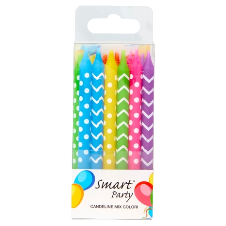 Smart Party Candeline Mix Colori 12 pz