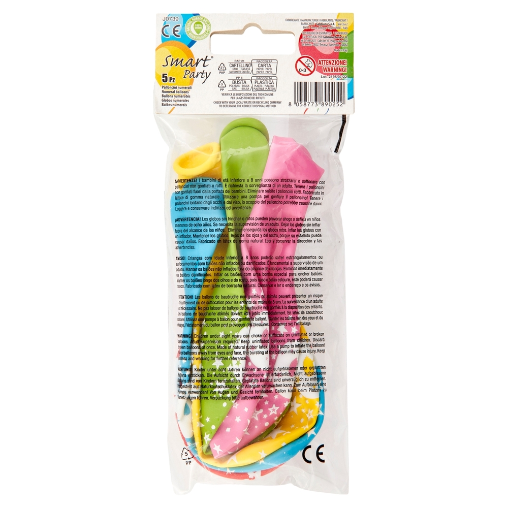 Smart Party Palloncini N.0 5 pz