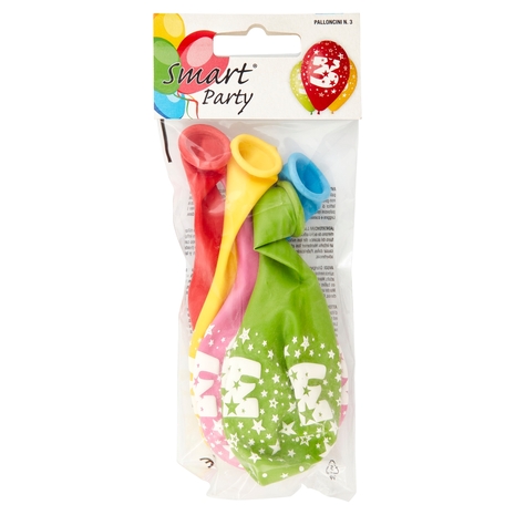 Smart Party Palloncini N.3 5 pz
