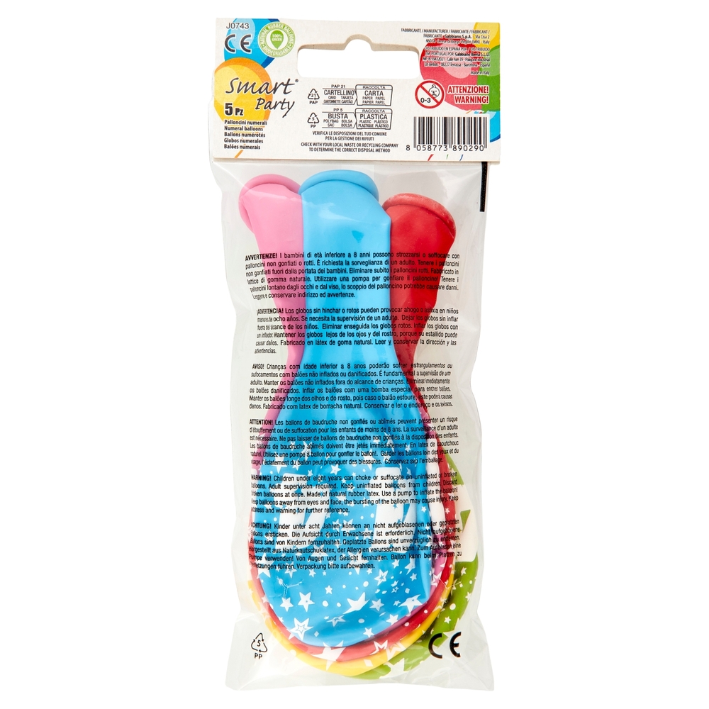 Smart Party Palloncini N.4 5 pz