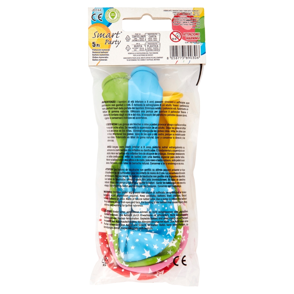 Smart Party Palloncini N.5 5 pz