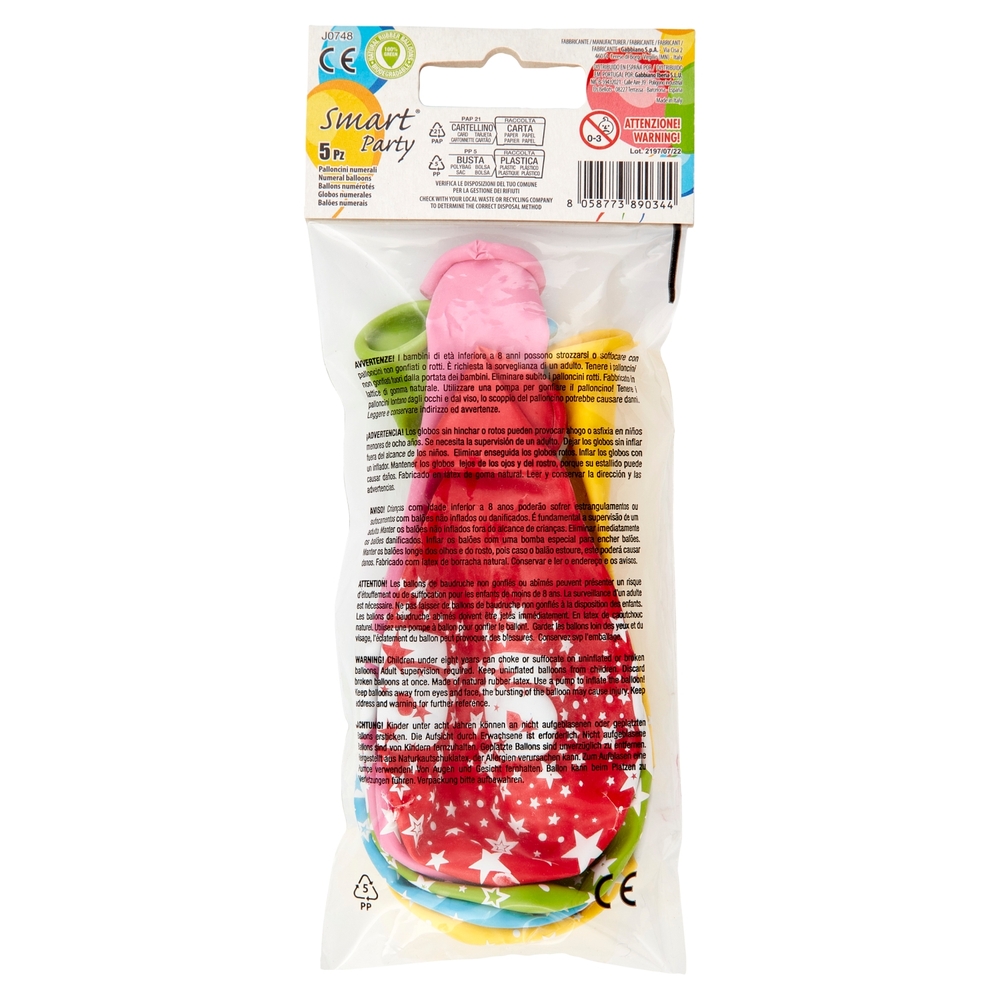 Smart Party Palloncini N.9 5 pz