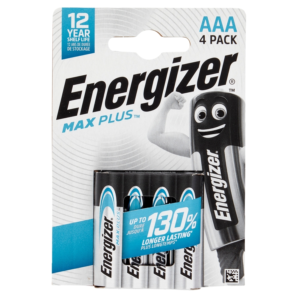 Energizer Max Plus AAA 4 pz