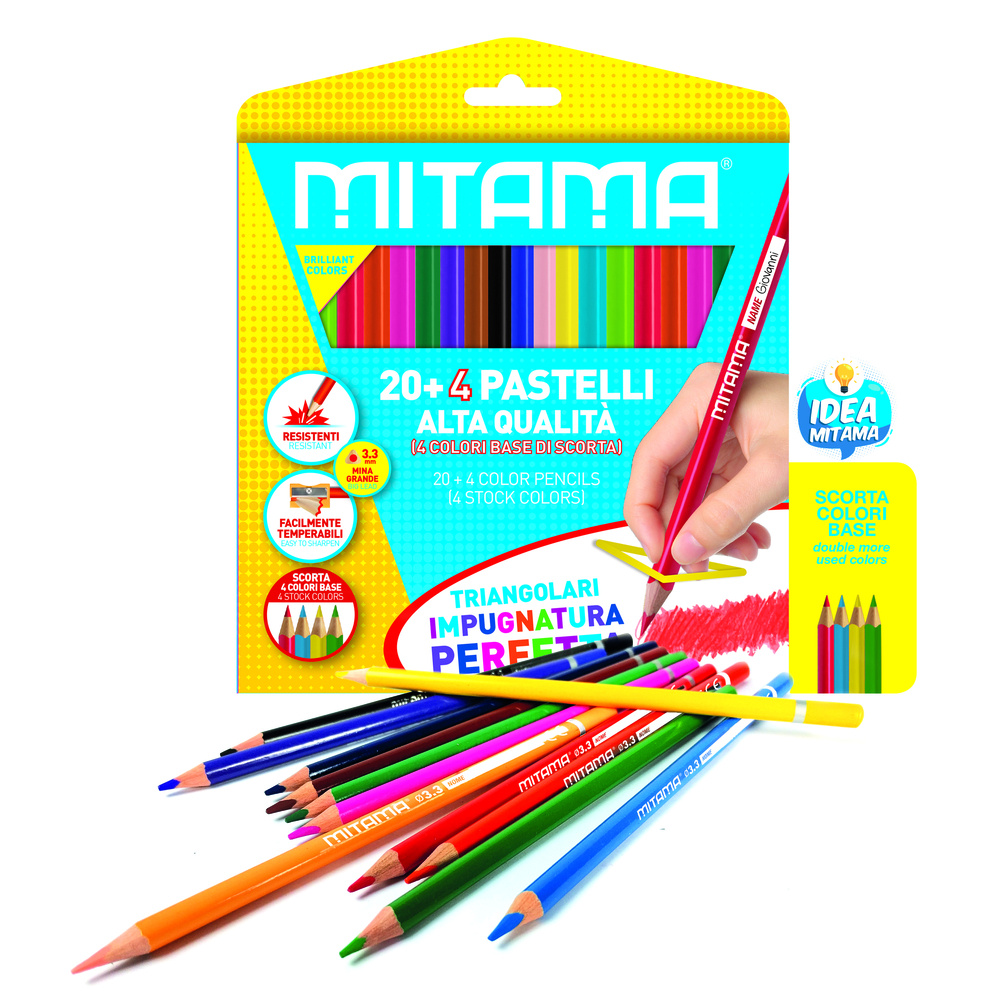 Pastelli, Mina 3.3 mm, 24 Pezzi