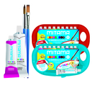 Tempere Più Tricolor, 9 Pezzi