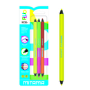 Pastelli Evidenziatori Doppia Punta, 3 pezzi