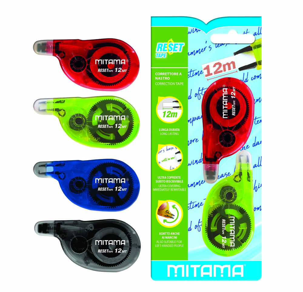 Correttori Nastro, 5 mm, 8 m, 2 Pezzi