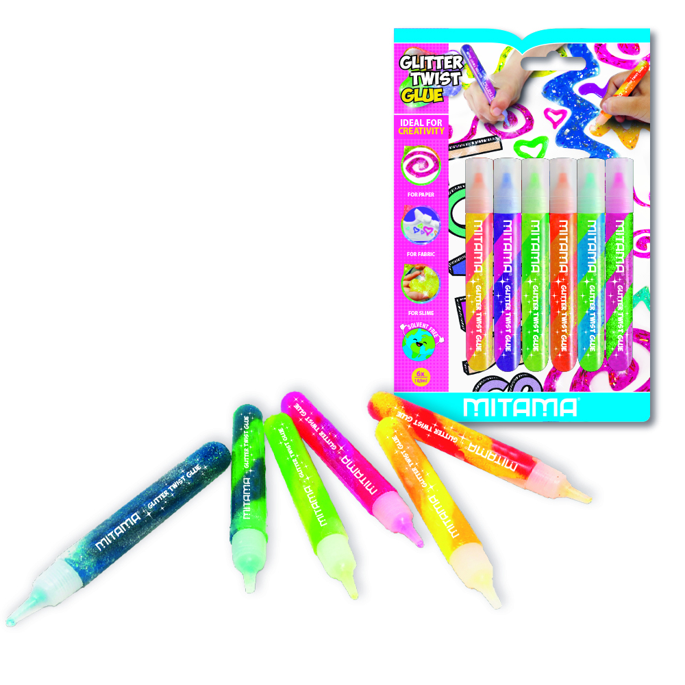 Stick Colla Glitterata, 6 pezzi