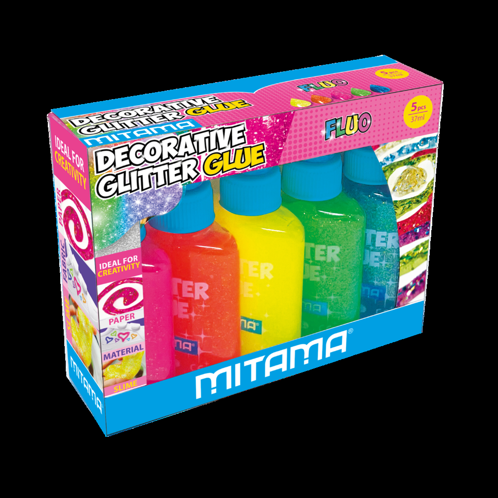 Colla Glitterata Effetto Rilievo, 5 pezzi