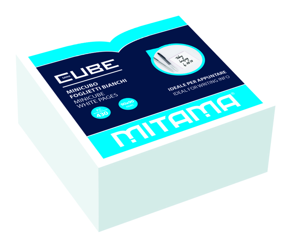 Cubo Foglietti Bianchi per Note