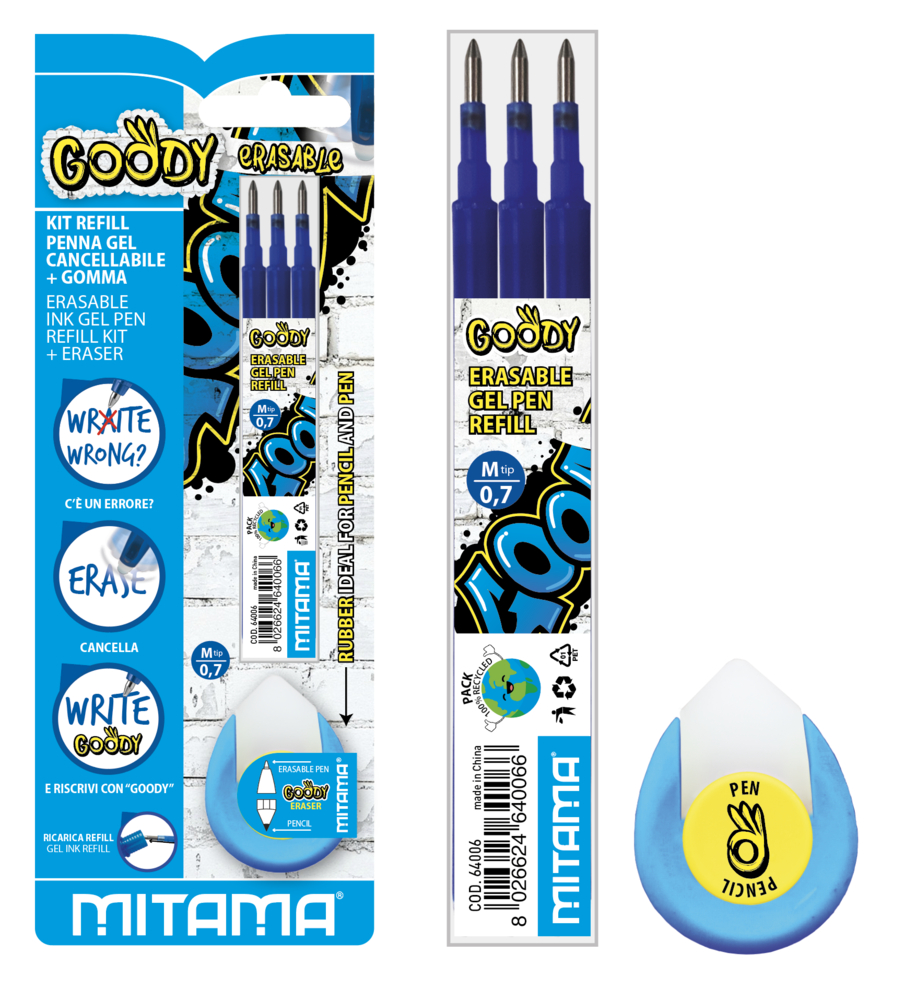 Refil Penna Scaccia Errori, 3 Pezzi