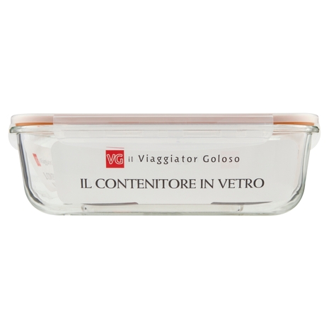 Contenitore Rettangolare in Vetro 2000 ml Il Viaggiator Goloso