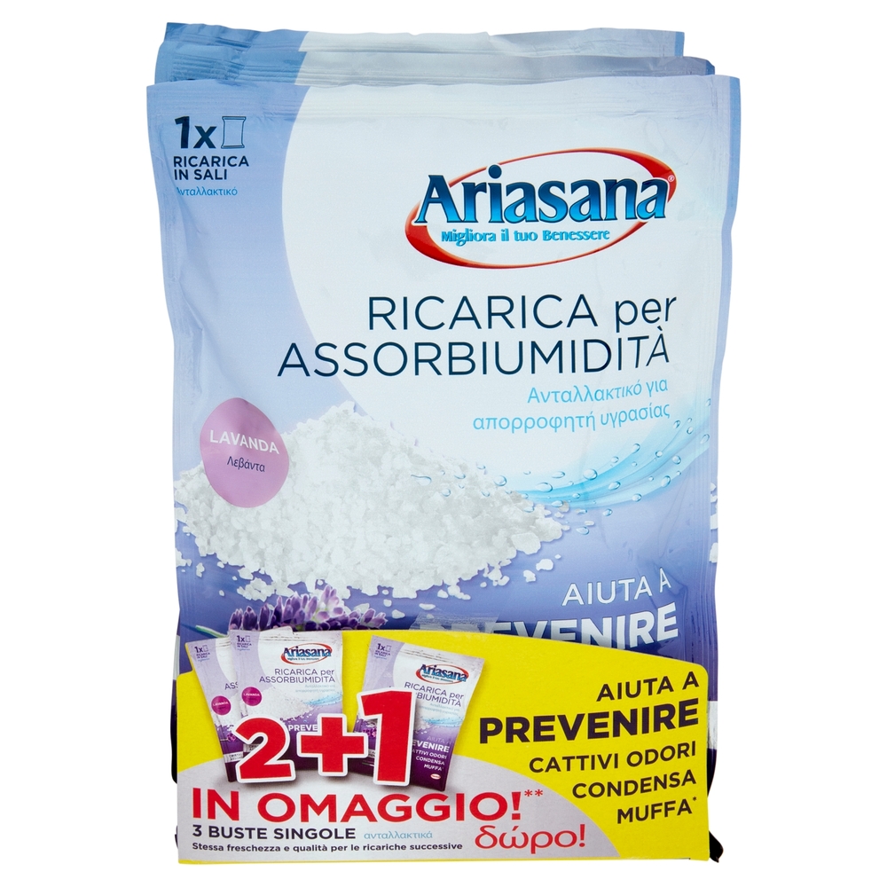 ARIASANA Ricarica Lavanda 2+1 busta 450 g