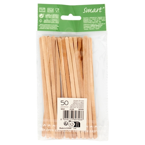 Smart Ecotable Agitatori in legno 50 pz