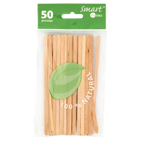 Smart Ecotable Agitatori in legno 50 pz