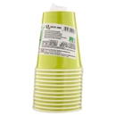 Smart Ecotable Bicchieri in Cartoncino Compostabile 25 cl Green Anis 12 pz