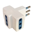 Adattatore, 10 A, 3 Prese