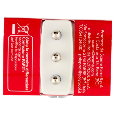 Scame Adattatore Multiplo 10A 3 prese 10A 2P+T 250V