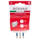 Scame Adattatore 10A Spina 10A, presa 10/16A, 2P+T 250V