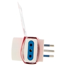 Scame Adattatore Multiplo 10A Spina e 2 prese 10A, 1 presa 10-16A, 2P+T 250V