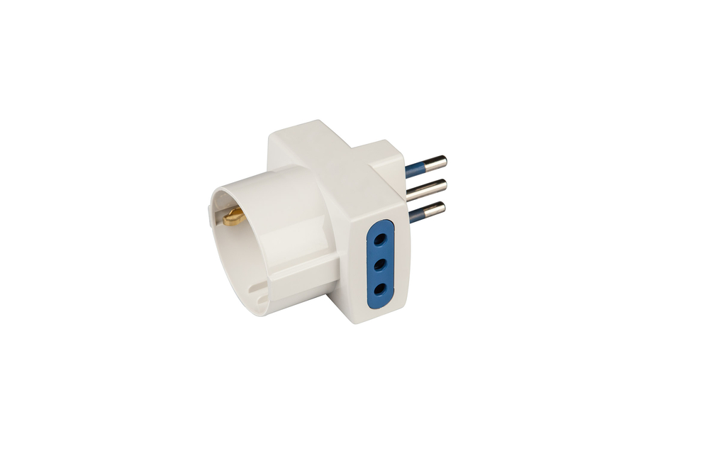 Adattatore, 10A, 2 Prese